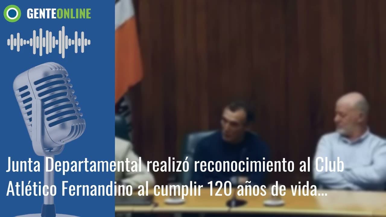 Junta Departamental realizó reconocimiento al Club Atlético Fernandino al cumplir 120 años de vida