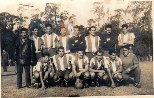 Plantel de Atlético Fernandino en 1958.