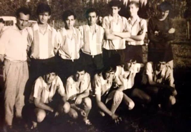 Plantel de Atlético Fernandino en 1969.