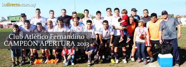 Plantel de Atlético Fernandino en 2013.