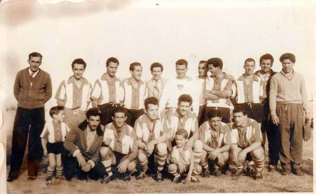 Plantel del Atlético Fernandino en la década de 1940.